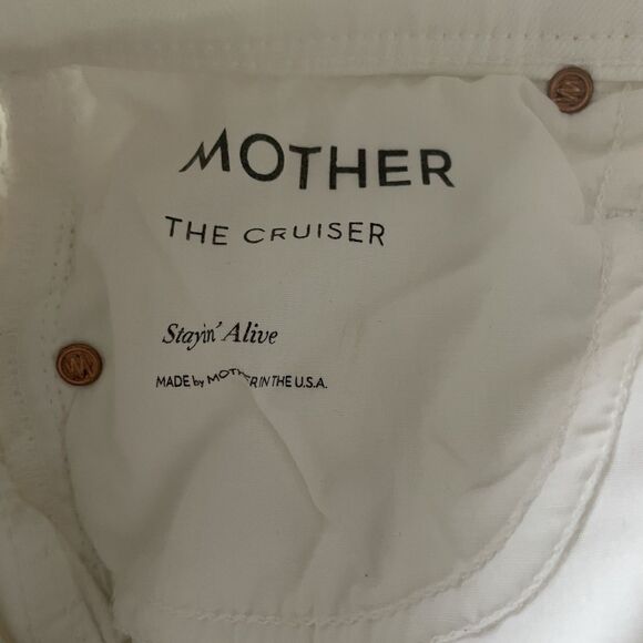 Mother Jeans The Cruiser White Flared Sz 25 - Picture 16 of 16